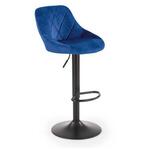 eoshop Barski stol H101, modra, tkanina / kovina
