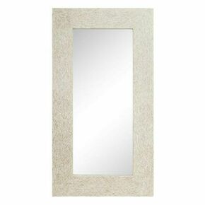 Slomart stensko ogledalo 186 x 7 x 100 cm bela školjka