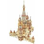 Woodcraft Lesena 3D sestavljanka Tempelj Vasilija Blaženega naravna