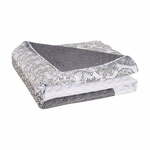 Bela in siva obojestranska posteljna pregrinjala iz mikrovlaken DecoKing Alhambra, 200 x 220 cm