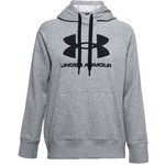 Under Armour Kapuca s kapuco Rival Fleece-GRY, Pulover s kapuco Rival Fleece-GRY | 1356318-035 | LG