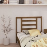 shumee Vzglavje postelje, medeno rjava, 106x4x100 cm, borov les