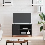 Greatstore TV omarica črna 80x40x50 cm inženirski les