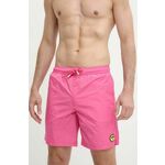 Kopalne kratke hlače Barrow roza barva - roza. Kopalne kratke hlače iz kolekcije Barrow, izdelane iz lahkega blaga. Model iz izjemno udobne in zračne tkanine je idealen za toplejše letne čase.