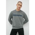 Bluza Rossignol moška, siva barva, - siva. Mikica iz kolekcije Rossignol. Model izdelan iz tanke, rahlo elastične pletenine.