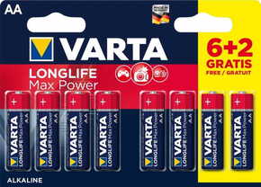 Varta baterija Longlife Max Power 6+2 AA 4706101448
