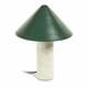 Zelena namizna svetilka s kovinskim senčnikom (višina 32 cm) Valentine - Kave Home