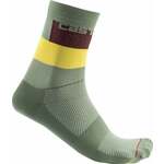 Castelli Blocco 15 Sock Avocado Green 2XL Kolesarske nogavice