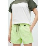Kratke hlače Wrangler ATG ženske, zelena barva - zelena. Kratke hlače iz kolekcije Wrangler. Model izdelan iz lahke tkanine. Izjemno udoben material.