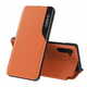 MG Eco Leather View knjižni ovitek za Huawei P40 Lite E, oranžna