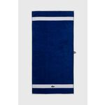 Bombažna brisača Lacoste L Casual Cosmique 70 x 140 cm - mornarsko modra. Brisača iz kolekcije Lacoste. Model izdelan iz bombažne tkanine.