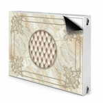 tulup.si Pokrov radiatorja Eleganten marmorni vzorec 100x60 cm