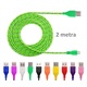 Mikro USB kabel 2m - barvna vrv različne barve