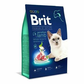 Krma Brit Premium by Nature Cat sensitive Lamb 1