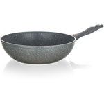 Banquet wok ponev iz teflonskega granita, 28 cm, 28 cm, siva