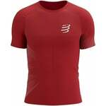 Compressport Performance SS Tshirt M High Risk Red/White S Tekaška majica s kratkim rokavom