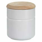 Bela porcelanasta posoda z lesenim pokrovom Maxwell &amp; Williams Tint, 600 ml