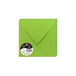WEBHIDDENBRAND Clairefontaine barvna kuverta 165 × 165 mm, limetno zelena, 20 kosov, 165 × 165 mm