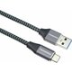 WEBHIDDENBRAND PremiumCord USB-C z USB 3.0 A (USB 3.1 generacije 1, 3A, 5Gbit/s) 3m pletenica