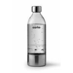Steklenica za pripravo gazirane pijače Aarke PET 1 l - siva. Steklenica za pripravo gazirane pijače iz kolekcije Aarke. Model izdelan iz umetne snovi in nerjavnega jekla.
