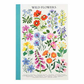 Zvezek 60 strani A5 format Wild Flowers - Rex London