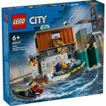 LEGO® City 60417 Policijski hitri čoln in roparsko skrivališče