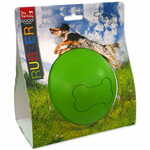 WEBHIDDENBRAND Igrača DOG FANTASY gumijasta žoga za metanje zelena 12,5 cm