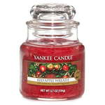 WEBHIDDENBRAND Sveča v steklenem kozarcu Yankee Candle, Venec iz rdečih jabolk, 104 g