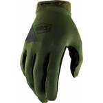 100% Ridecamp Gloves Army Green/Black XL Kolesarske rokavice