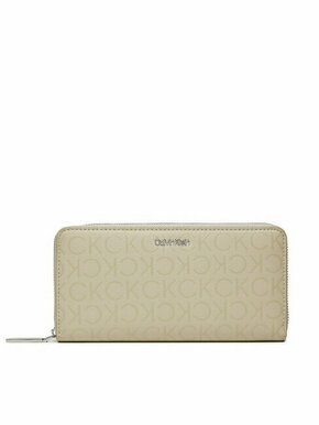 Calvin Klein Velika ženska denarnica Ck Must Lg Z/A Wallet_Epi Mono K60K611938 Siva