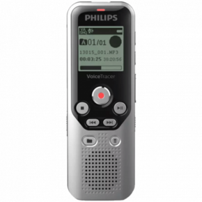 Philips DVT1250 diktafon Notranji pomnilnik in pomnilniška kartica Črna