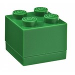 LEGO mini box 4 - temno zelena 46 x 46 x 43 mm