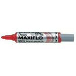 Pentel Maxiflo MWL5 označevalec za bele table, rdeča valjčna konica 6 mm