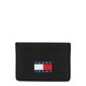 Tommy Jeans Etui za kreditne kartice Tjm Heritage Leather Cc Holder AM0AM12085 Črna
