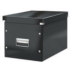 Leitz "Click &amp; Store" Škatla za shranjevanje, sijajna, velikost L, črna