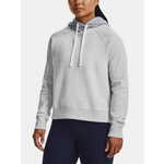 Under Armour Pulover Rival Fleece CB Hoodie-GRY S