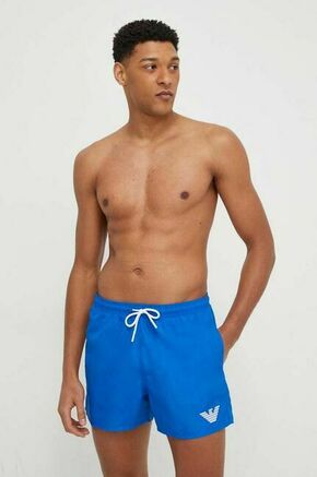 Kopalne kratke hlače Emporio Armani Underwear - modra. Kopalne kratke hlače iz kolekcije Emporio Armani Underwear