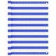 Vidaxl Balkonsko platno modro in belo 120x500 cm HDPE