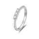 Beneto Bleščeči zaročni prstan s cirkoni AGG464 (Obseg 48 mm) srebro 925/1000