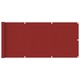 vidaXL Balkonsko platno rdeče 75x400 cm HDPE