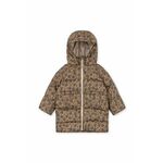 Otroška jakna Konges Sløjd rjava barva - rjava. Otroški jakna iz kolekcije Konges Sløjd. Podložen model, izdelan iz vzorčastega materiala.