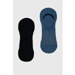Calvin Klein nogavice (2-pack) - modra. Kratke nogavice iz zbirke Calvin Klein. Model iz elastičnega materiala. Vključena sta dva para