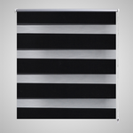 vidaXL Črtasti Zebra Rolo / Senčilo velikost 120 x 175 cm Črna barva