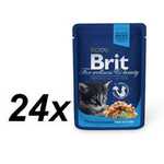 Brit vrečke Premium Cat za mladičke, piščanec v omaki, 24 x 100g