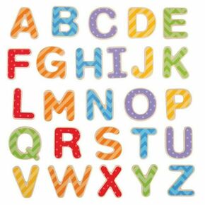 Bigjigs Toys Magnetická farebná abeceda (veľké písmená)