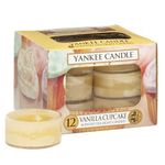 WEBHIDDENBRAND Čajne sveče Yankee Candle, Vaniljeva piškota, 12 kosov