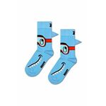 Otroške nogavice Happy Socks Kids Shark Sock - modra. Otroške nogavice iz kolekcije Happy Socks. Model izdelan iz vzorčastega materiala.