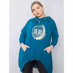 RELEVANCE Ženska plus velikost majica FANTASY temno modra RV-BL-6464.46P_363165 Univerzalni