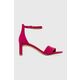 Sandali iz semiša Vagabond Shoemakers Luisa rdeča barva, 5312.440.46 - roza. Sandali iz kolekcije Vagabond Shoemakers. Model izdelan iz semiš usnja. Model z mehkim, oblikovanim vložkom zagotavlja udobje.