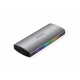 Orico M2R2-G2 zunanje ohišje za M.2 NVMe 2230-2280 v USB 3.2 in Type C, 10 Gbps, RGB, aluminij, siva (M2R2-G2-GY-BP)